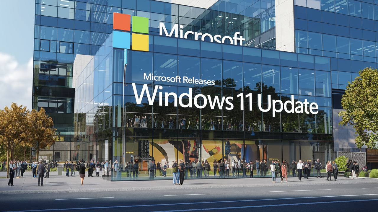 люди с нетерпением ждут на улице новое обновление windows 11